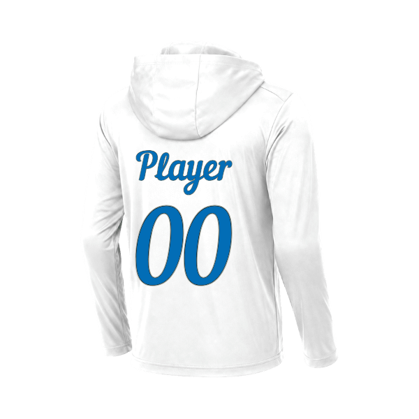 Baseball Majors–Taulbee Posi-UV Pro Long-Sleeve Hoodie – White – back mockup