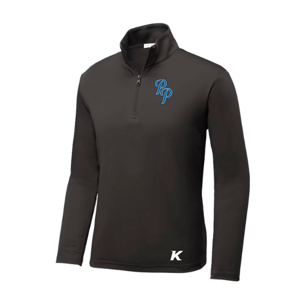 Baseball Majors–Taulbee Youth PosiCharge Competitor 1/4-Zip Pullover – Iron Gray – front mockup