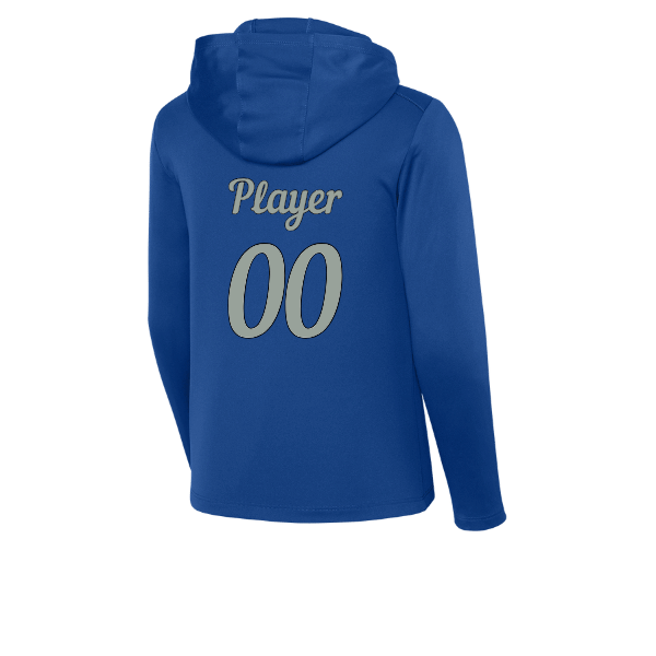 Baseball Majors–Taulbee Youth Posi-UV Pro Long-Sleeve Hoodie – True Royal – back mockup