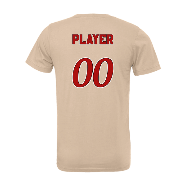 Baseball Seniors–Andrix Unisex Jersey Short-Sleeve Tee – National Aces – Tan – back mockup