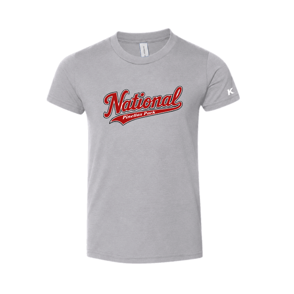 Baseball Seniors–Andrix Toddler Jersey Short-Sleeve Tee – National Script – Athletic Heather – front mockup