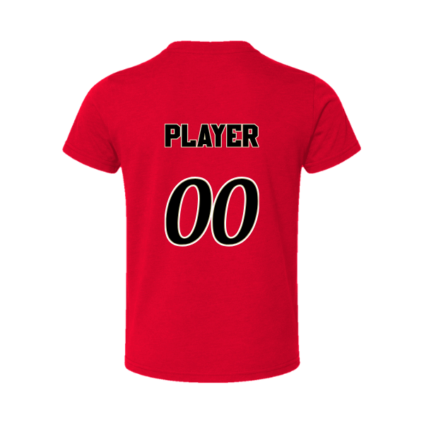 Baseball Seniors–Andrix Toddler Jersey Short-Sleeve Tee – National Script – Red – back mockup