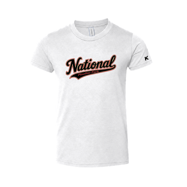 Baseball Seniors–Andrix Toddler Jersey Short-Sleeve Tee – National Script – White – front mockup