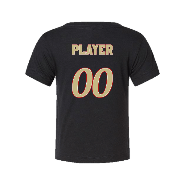 Baseball Seniors–Andrix Infant Triblend Short-Sleeve Tee – National Aces – Solid Black Triblend – back mockup