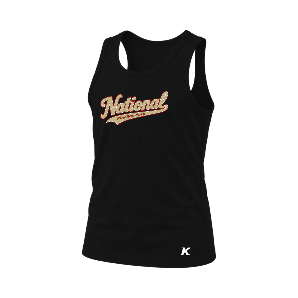 Baseball Seniors–Andrix Youth Jersey Tank – National Script – Black – front mockup