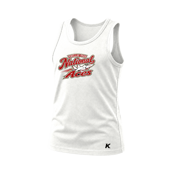 Baseball Seniors–Andrix Youth Jersey Tank – National Aces – White – front mockup