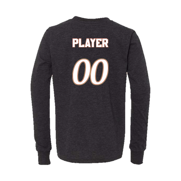 Baseball Seniors–Andrix Youth Jersey Long-Sleeve Tee – National Aces – Dark Gray Heather – back mockup