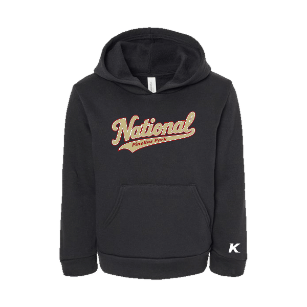 Baseball Seniors–Andrix Toddler Sponge Fleece Pullover Hoodie – National Script – Black – front mockup