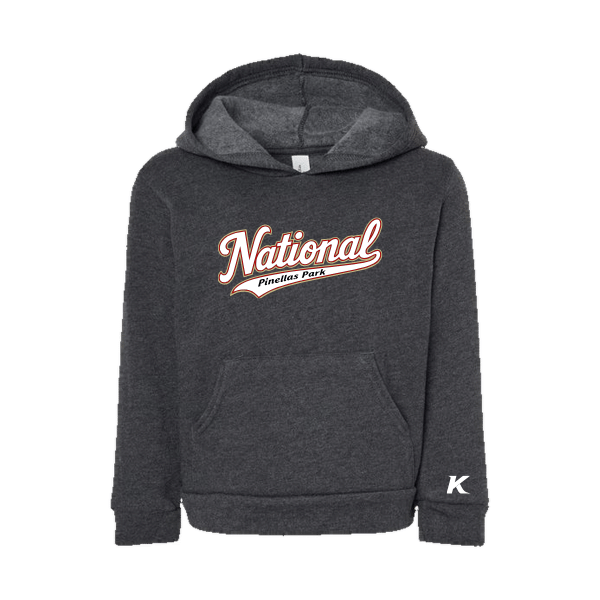 Baseball Seniors–Andrix Toddler Sponge Fleece Pullover Hoodie – National Script – Dark Gray Heather – front mockup