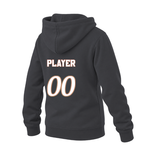 Baseball Seniors–Andrix Youth Sponge Fleece Pullover Hoodie – National Script – Dark Gray Heather – back mockup