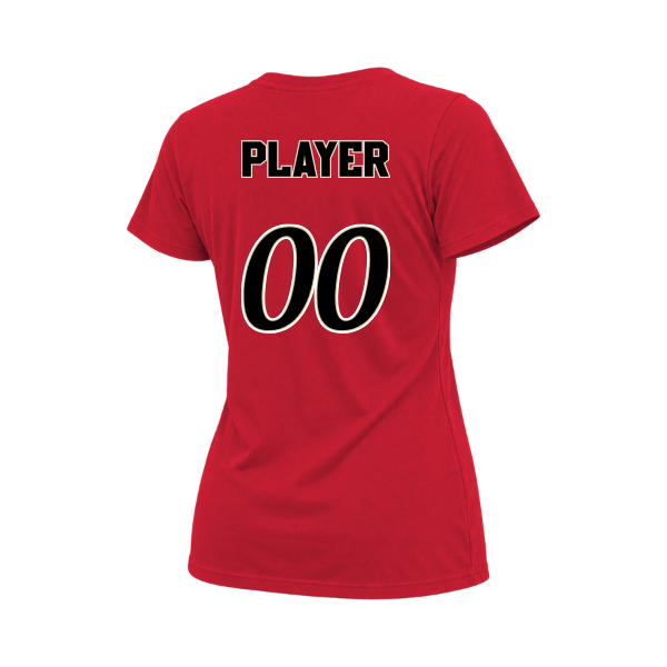 Baseball Seniors–Andrix Women's Relaxed Jersey Tee – National Aces – Red – back mockup