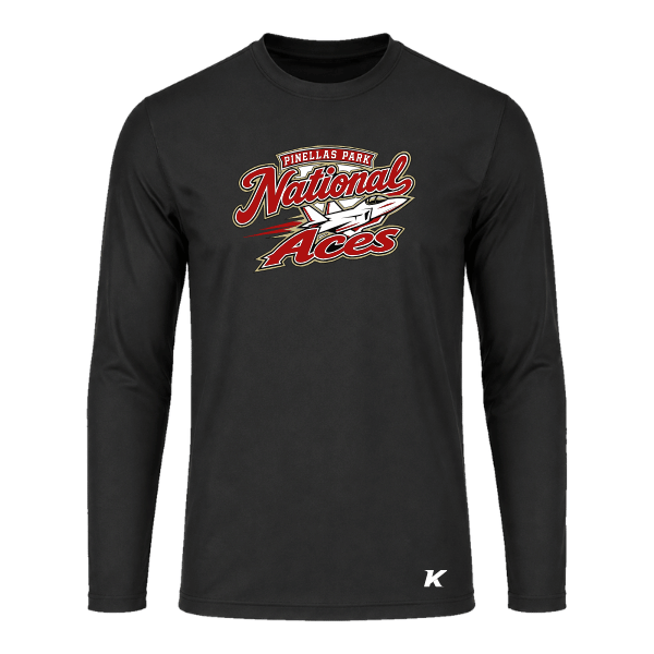 Baseball Seniors–Andrix Vision Performance Long-Sleeve Tee – National Aces – Black – front mockup
