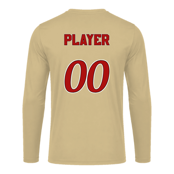 Baseball Seniors–Andrix Youth Vision Performance Long-Sleeve Tee – National Aces – Vegas Gold – back mockup