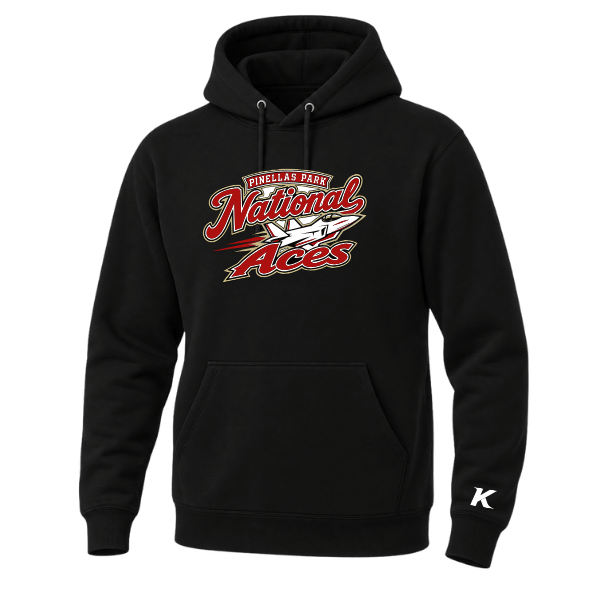 Baseball Seniors–Andrix Unisex Premium Pullover Hooded Sweatshirt – National Aces – Black – front mockup