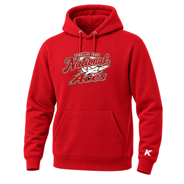 Baseball Seniors–Andrix Unisex Premium Pullover Hooded Sweatshirt – National Aces – Red – front mockup