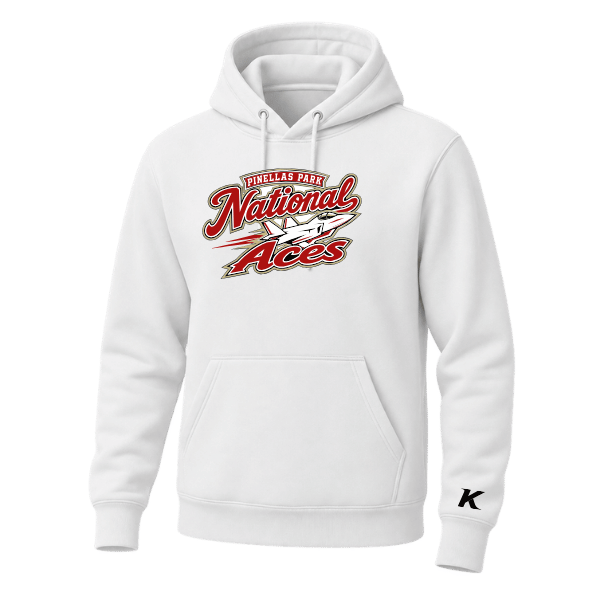 Baseball Seniors–Andrix Unisex Premium Pullover Hooded Sweatshirt – National Aces – White – front mockup