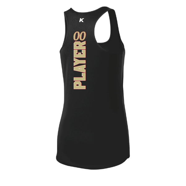 Baseball Seniors–Andrix Women's PosiCharge Competitor Racerback Tank – National Aces – Black – back mockup