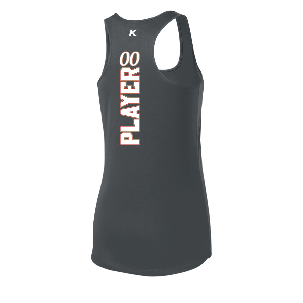 Baseball Seniors–Andrix Women's PosiCharge Competitor Racerback Tank – National Aces – Iron Gray – back mockup
