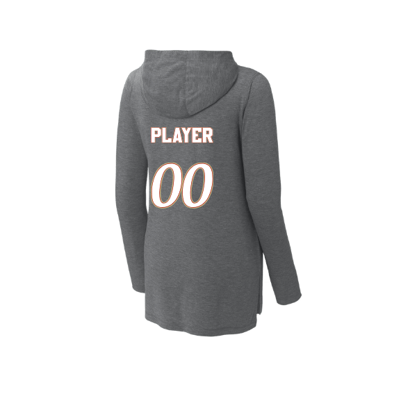 Baseball Seniors–Andrix Women's PosiCharge Tri-Blend Wicking Long-Sleeve Hoodie – National Aces – Dark Gray Heather – back mockup