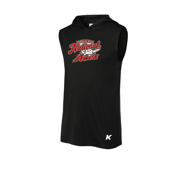 Baseball Seniors–Andrix PosiCharge Competitor Sleeveless Hoodie – National Aces – Black – front mockup