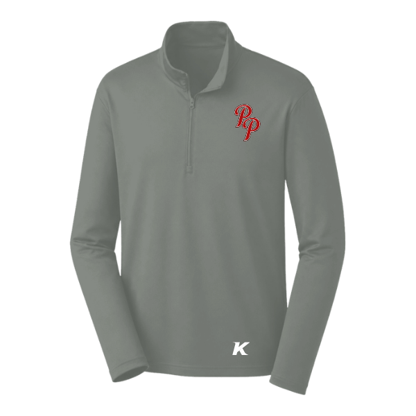 Baseball Seniors–Andrix PosiCharge Competitor 1/4-Zip Pullover – Gray Concrete – front mockup