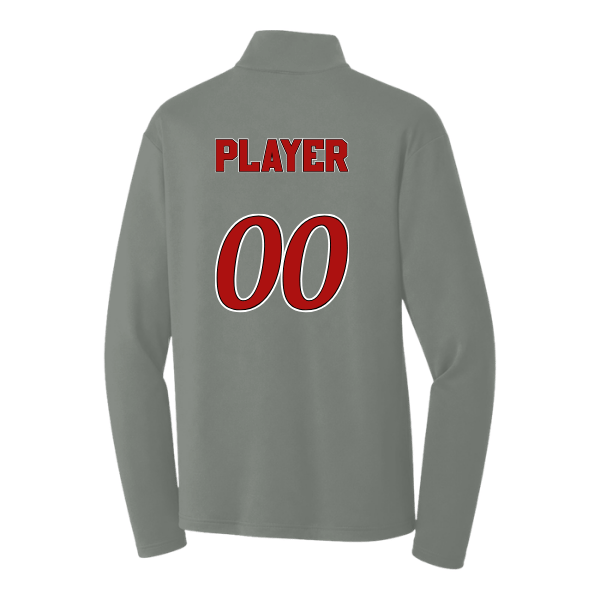 Baseball Seniors–Andrix PosiCharge Competitor 1/4-Zip Pullover – Gray Concrete – back mockup
