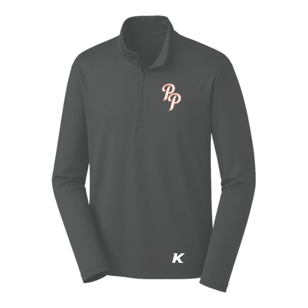 Baseball Seniors–Andrix PosiCharge Competitor 1/4-Zip Pullover – Iron Gray – front mockup