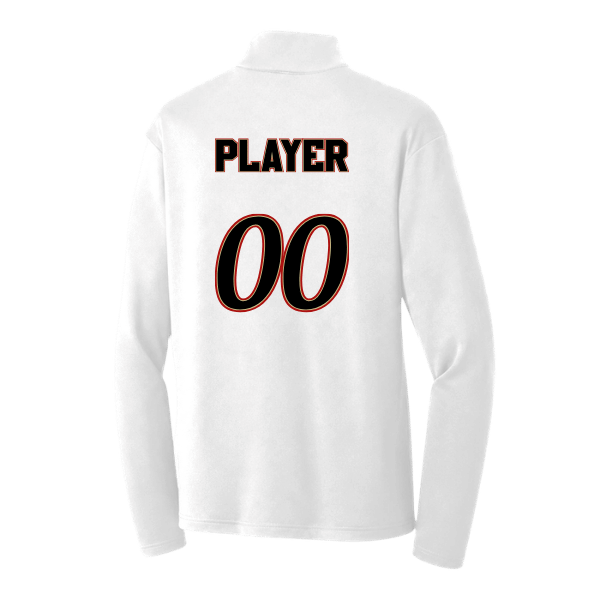 Baseball Seniors–Andrix PosiCharge Competitor 1/4-Zip Pullover – White – back mockup