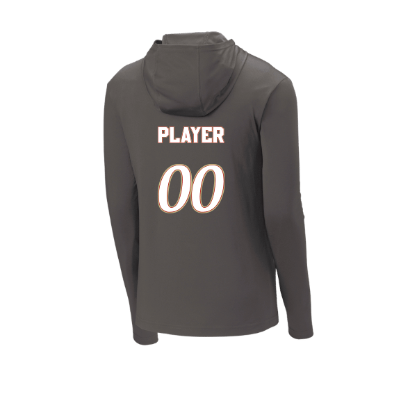 Baseball Seniors–Andrix PosiCharge Competitor Hooded Pullover – National Script – Iron Gray – back mockup