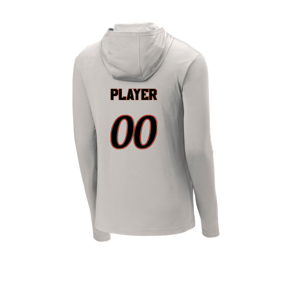 Baseball Seniors–Andrix PosiCharge Competitor Hooded Pullover – National Script – Silver – back mockup