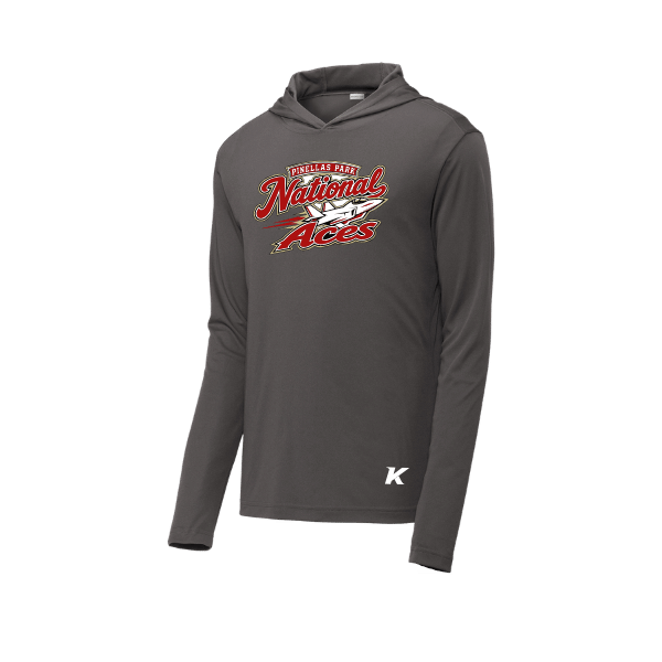 Baseball Seniors–Andrix PosiCharge Competitor Hooded Pullover – National Aces – Iron Gray – front mockup