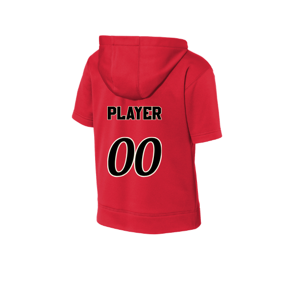Baseball Seniors–Andrix Youth Sport-Wick Fleece Short Sleeve Hooded Pullover – National Aces – Deep Red – back mockup