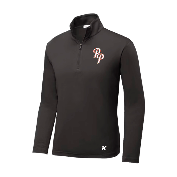 Baseball Seniors–Andrix Youth PosiCharge Competitor 1/4-Zip Pullover – Iron Gray – front mockup