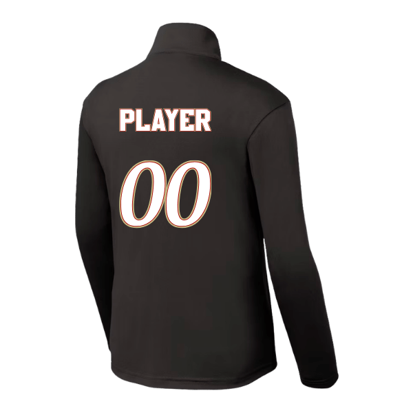 Baseball Seniors–Andrix Youth PosiCharge Competitor 1/4-Zip Pullover – Iron Gray – back mockup