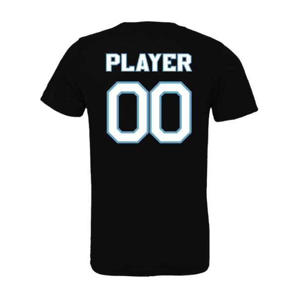 Softball Minors–McCoy Blue Vipers Unisex Jersey Short-Sleeve Tee – Black – back mockup