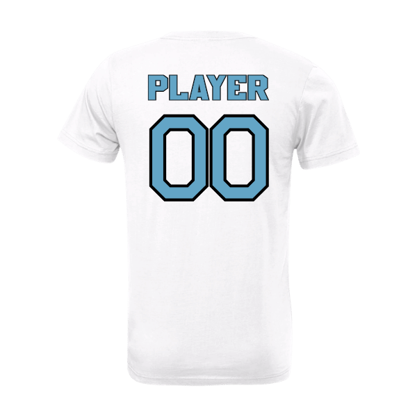 Softball Minors–McCoy Blue Vipers Unisex Jersey Short-Sleeve Tee – White – back mockup