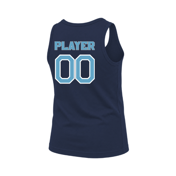 Softball Minors–McCoy Blue Vipers Youth Jersey Tank – Navy – back mockup