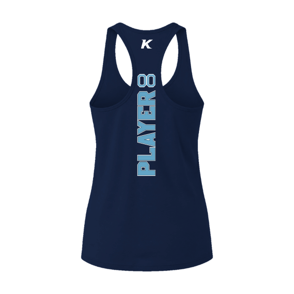 Softball Minors–McCoy Blue Vipers Women's Jersey Racerback Tank – Navy – back mockup