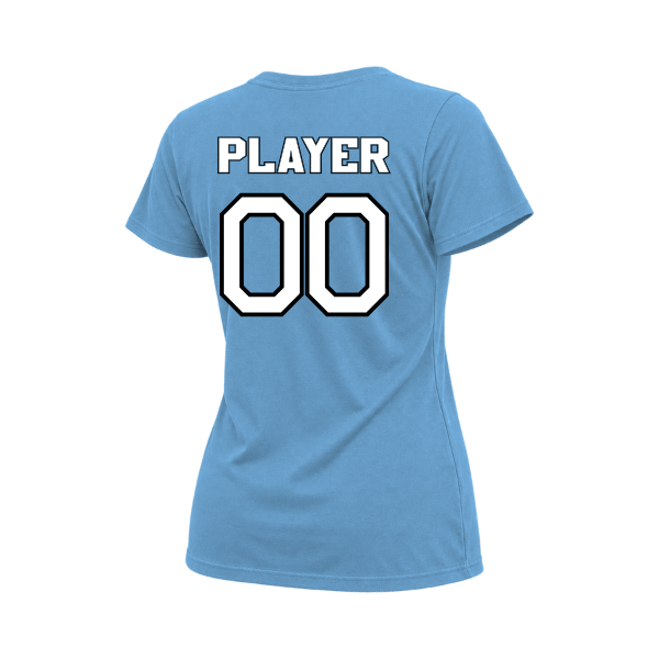 Softball Minors–McCoy Blue Vipers Women's Relaxed Jersey Tee – Carolina Blue – back mockup