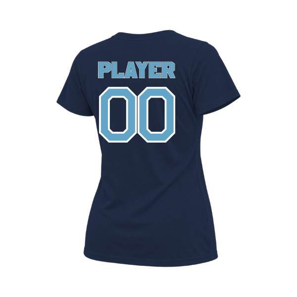 Softball Minors–McCoy Blue Vipers Women's Relaxed Jersey Tee – Navy – back mockup