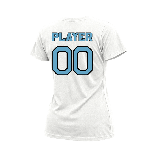 Softball Minors–McCoy Blue Vipers Women's Relaxed Jersey Tee – White – back mockup