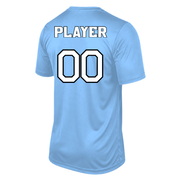 Softball Minors–McCoy Blue Vipers Vision Performance Short-Sleeve Tee – Light Blue – back mockup