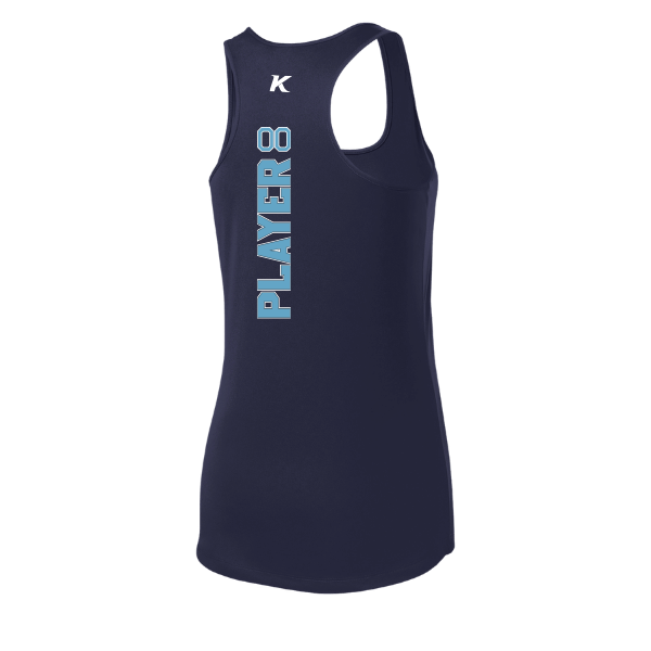 Softball Minors–McCoy Blue Vipers Women's PosiCharge Competitor Racerback Tank – True Navy – back mockup