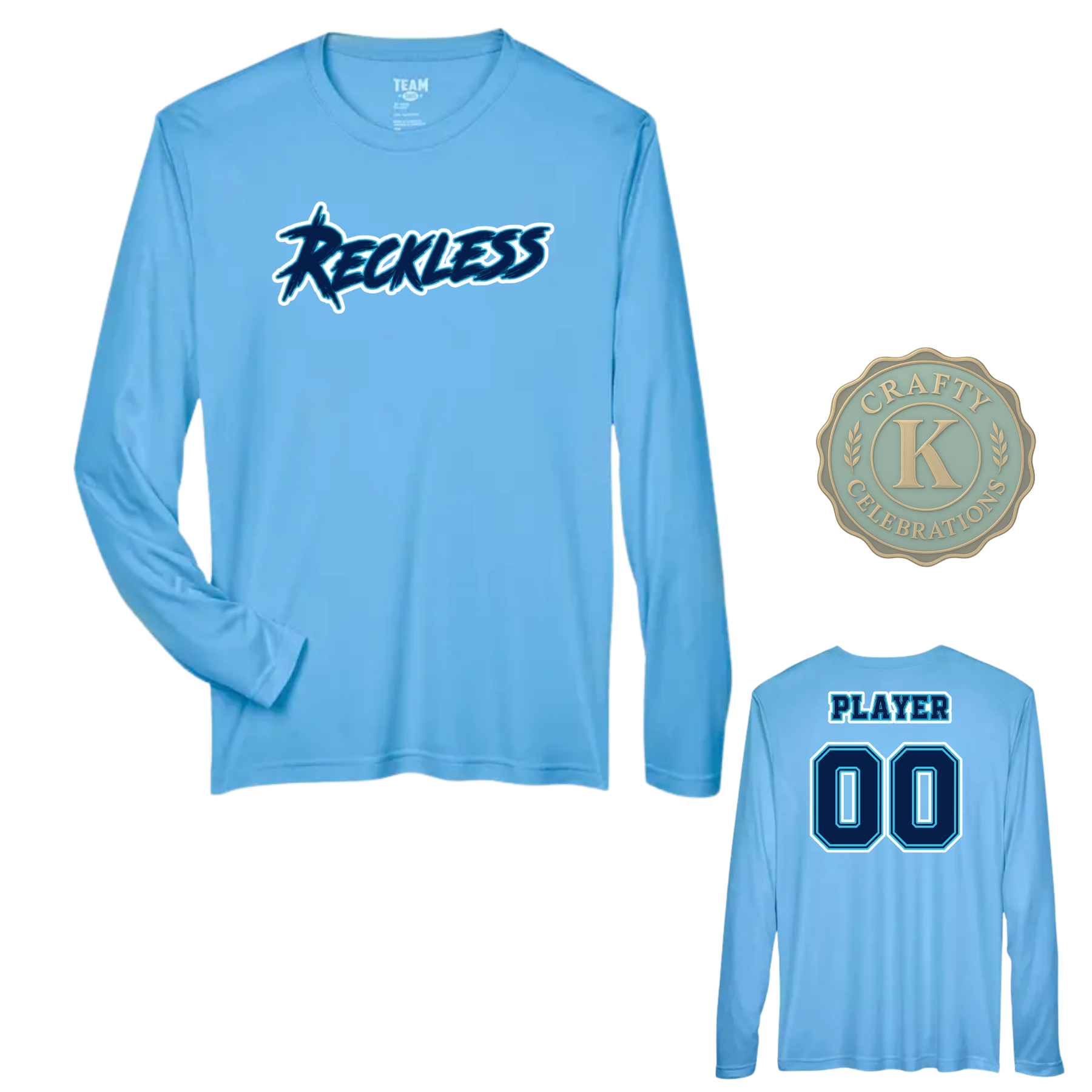 MEN'S DRI-FIT LONG SLEEVE RECKLESS BASEBALL SHIRT