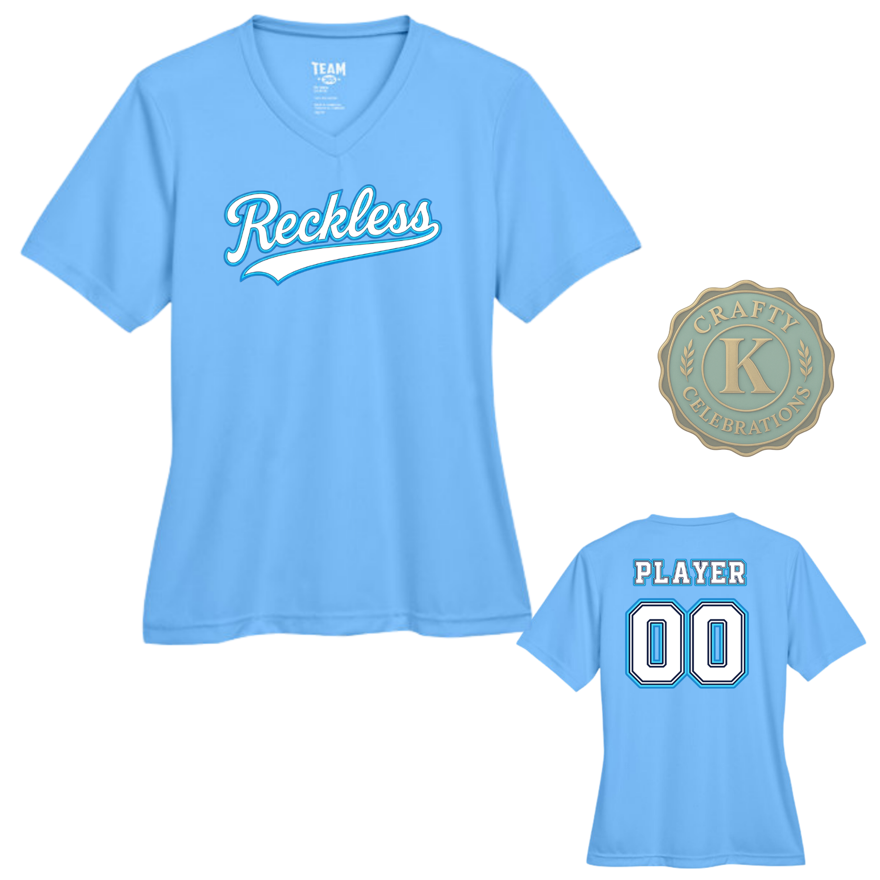Women's Dri-Fit RECKLESS Baseball Shirts