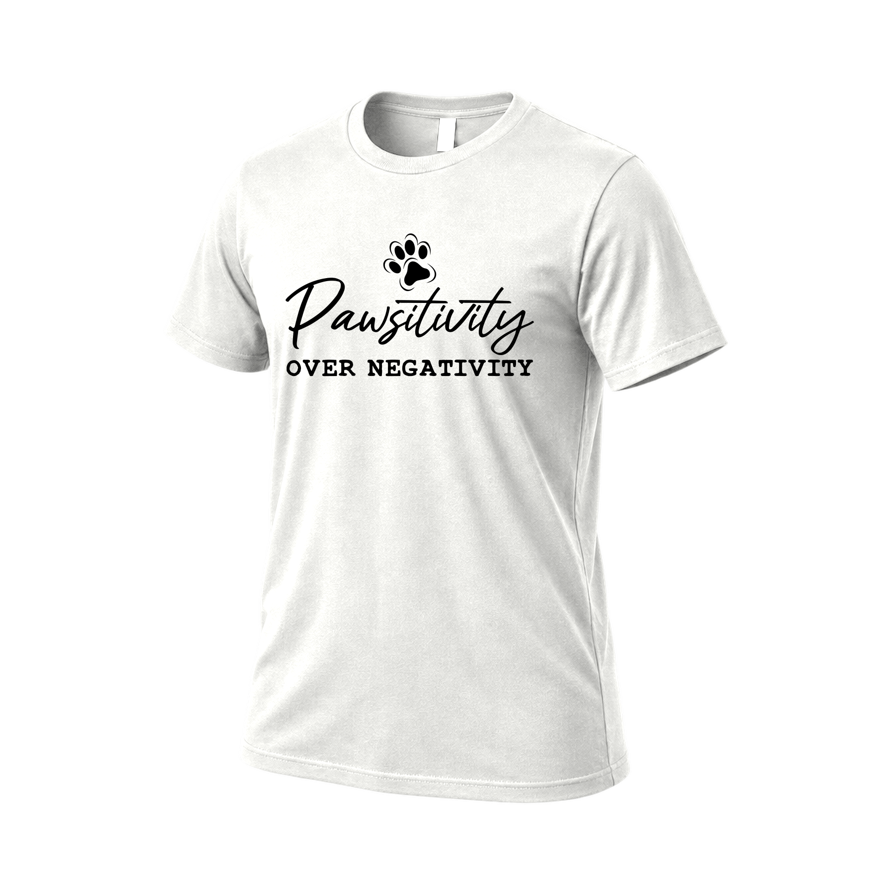 pawsitivity-over-negativity-t-shirt-bella-white.png