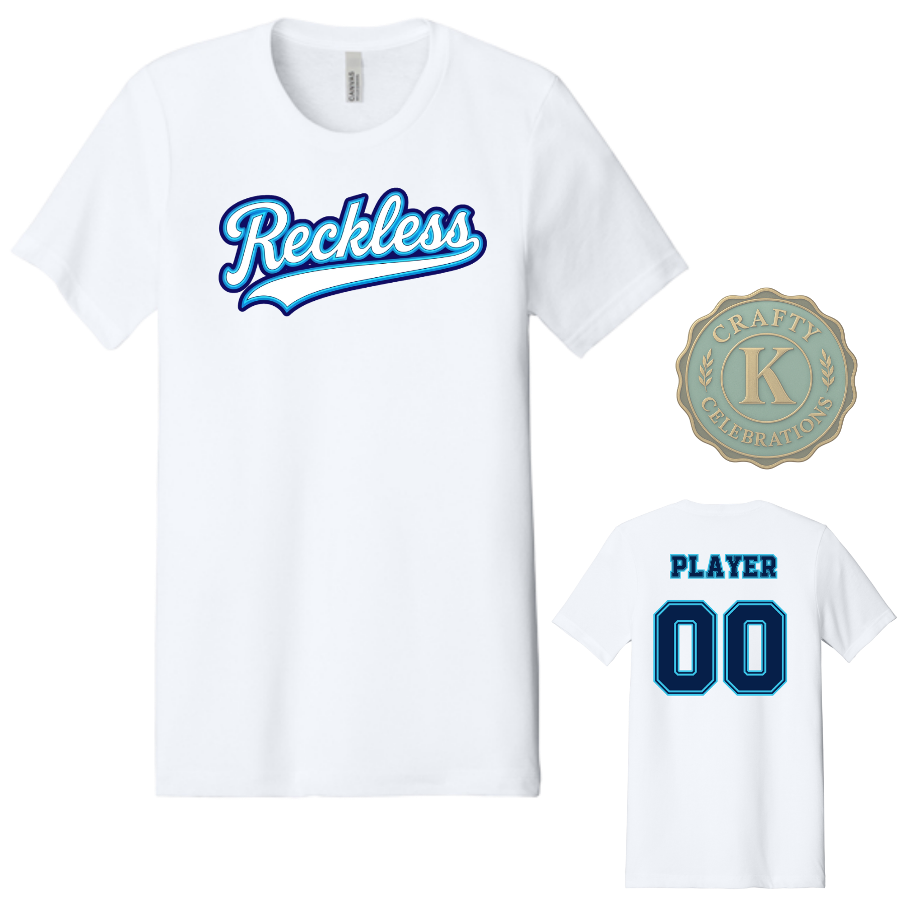 Unisex Cotton T-Shirt RECKLESS Baseball