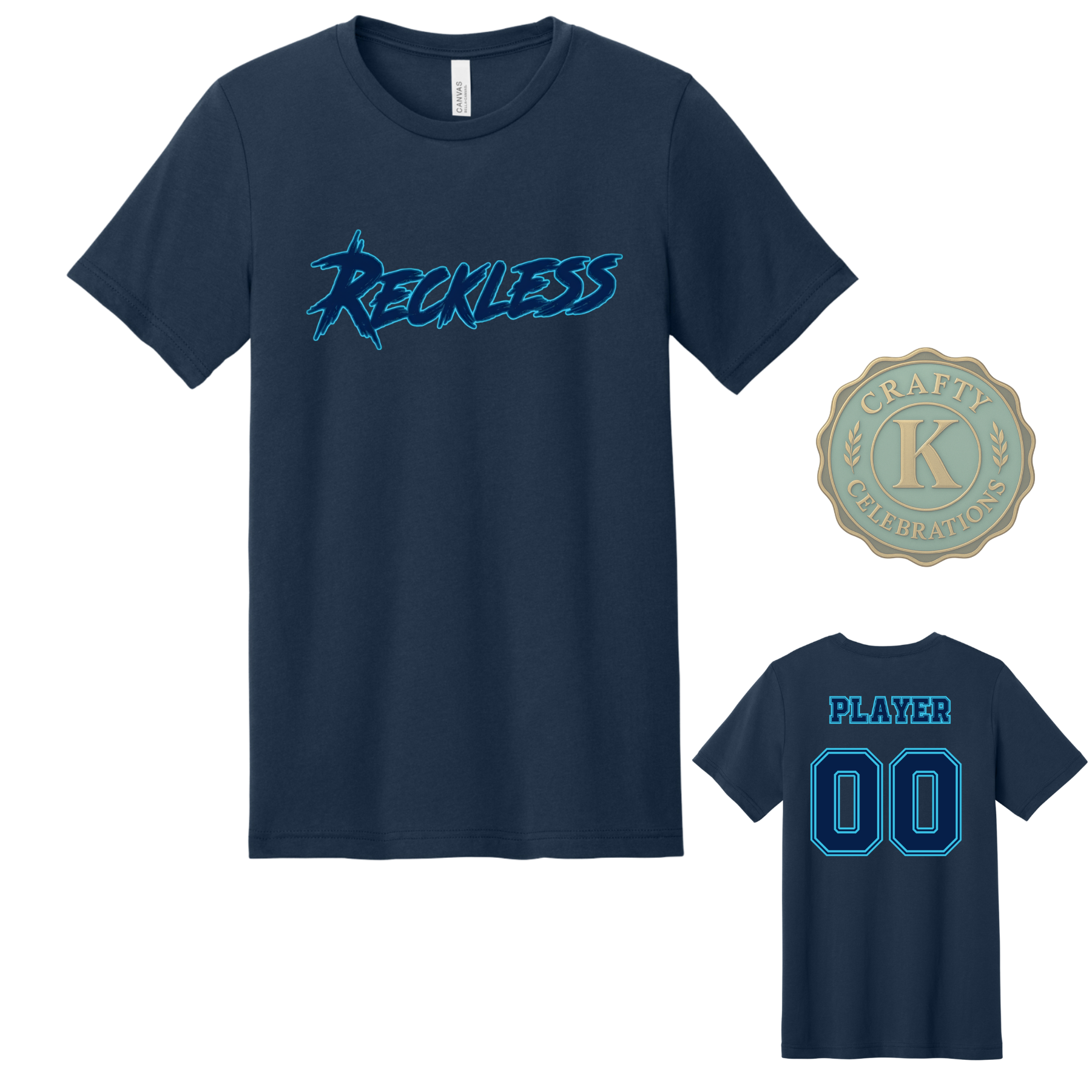 Unisex Cotton T-Shirt RECKLESS Baseball