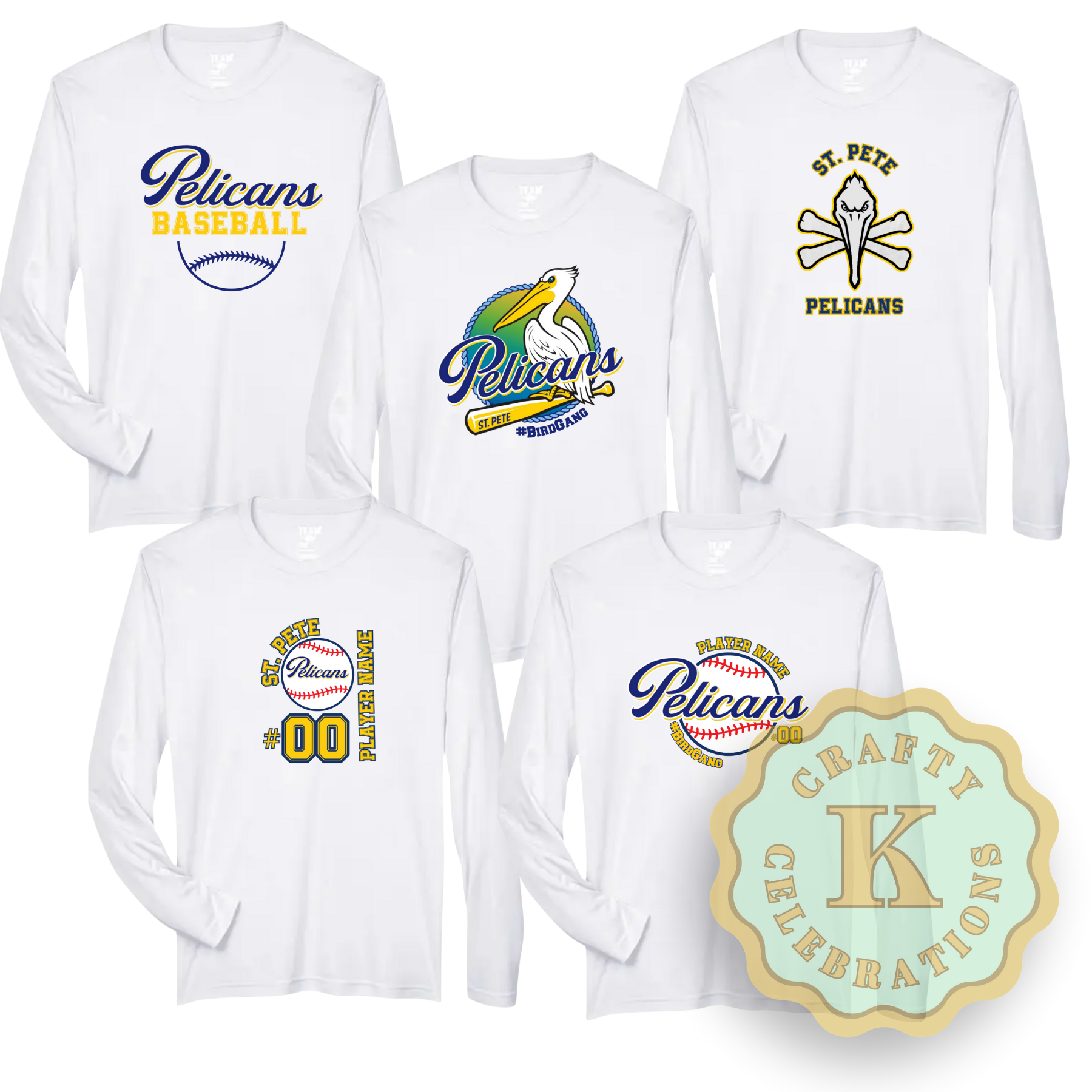 YOUTH PELICANS DRI-FIT LONG SLEEVE SHIRT