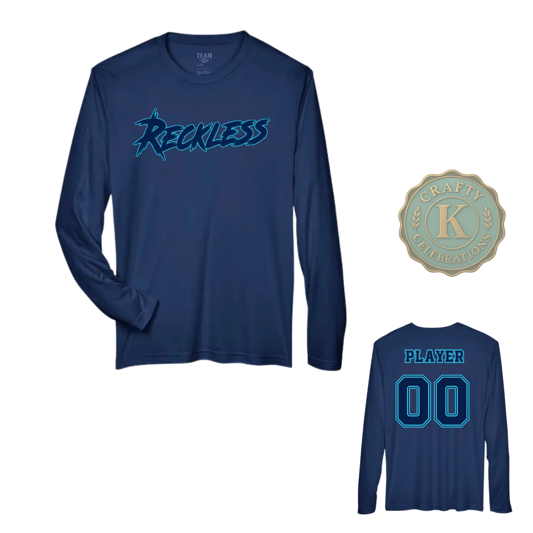 MEN'S DRI-FIT LONG SLEEVE RECKLESS BASEBALL SHIRT